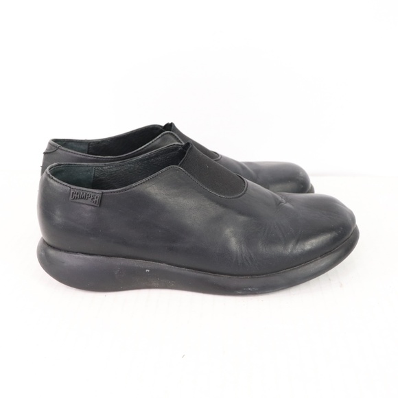 Camper Leather Slip On Loafers Shoes Black Women 8 - Picture 4 of 8